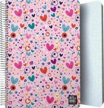 PP. Cuaderno Folio Tapa PP HEARTS 16502472 Grafoplas