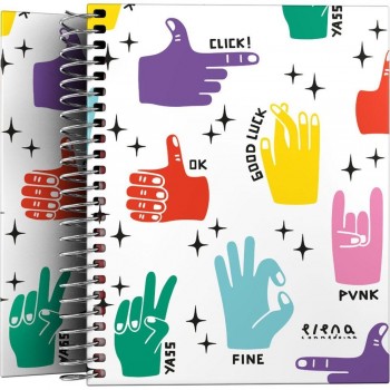 Forrado. Cuaderno Tapa Dura A6 HANDS 16522643 Grafoplas