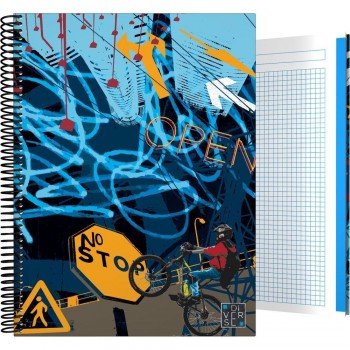 Forrado. Cuaderno Tapa Dura A4 Diverse Urban 16501995 Grafoplas