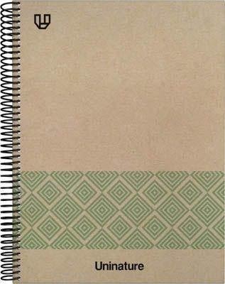 Cuaderno Tapa Dura A4 80H 4x4mm UniNature verde 88500320 Grafoplas