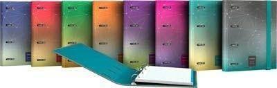 CarpeBook Forrado 4 anillas 25mm A5 UNEQUAL METALLIC surtido 88112899 Grafoplas