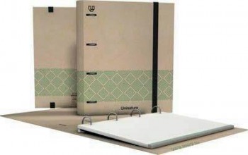 CarpeBook 4 anillas 35mm A4 forrado UniNature verde 88103620 Grafoplas