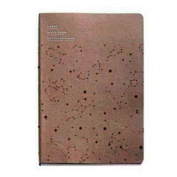Cuaderno Miquelrius 140x200 56h. puntos 70g. Rosa constelaciones MR8079