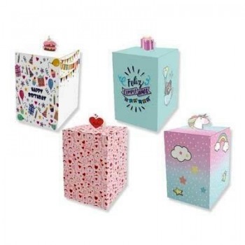 CAJA REGALO RECTANGULAR TODO-TIEMPO PLEGABLE 330891 POESSA