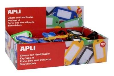 Llavero con etiqueta Apli Colores surtidos C/100 uds. 17132