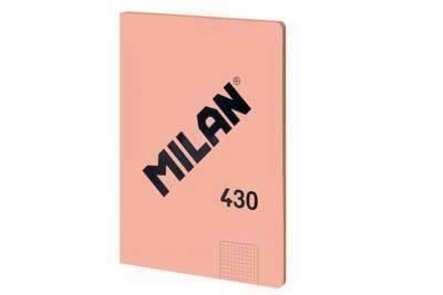 Libreta Milan 57243G48P A4 48 hojas 95 gramos 5x5 rosa serie 430