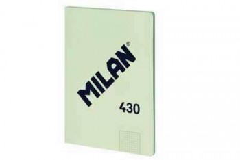 Libreta Milan 57243G48GR A4 48 hojas 95 gramos 5x5 verde serie 1918