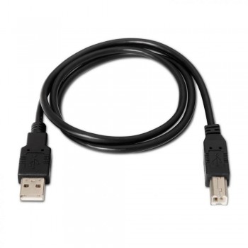 Cable USB AISENS A101-0006   Tipo A a Tipo B para Impresora (1,8 m, Negro)
