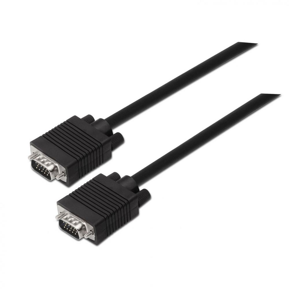 Cable SVGA AISENS A113-0069   VGA Macho a Macho (3 m, Negro)
