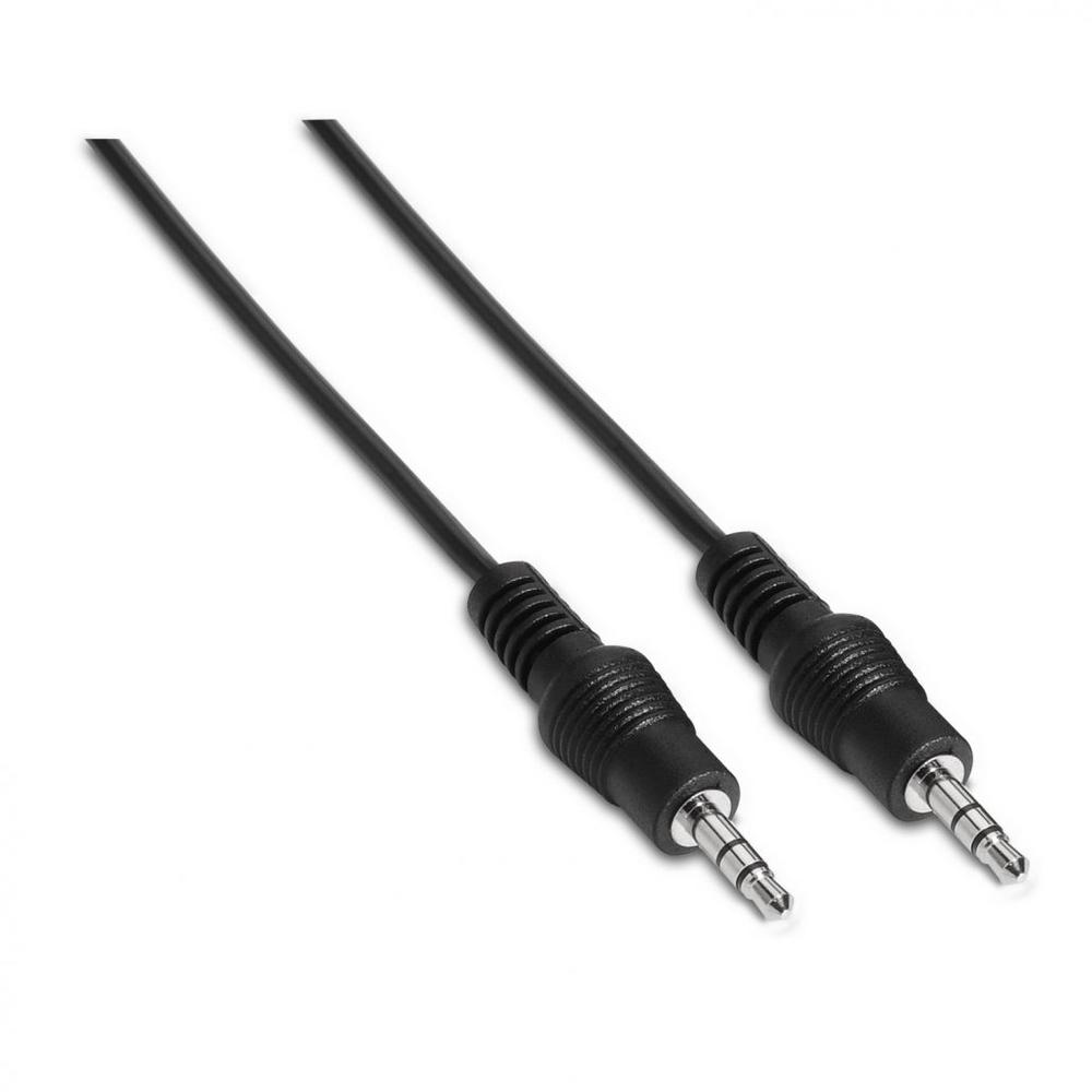 Cable de Audio AISENS A128-0142   Jack 3.5 mm Macho a Macho (1,5 m, Negro)