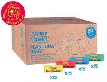 MY FIRST PLASTILINA Baby Schoolpack 60UDS. 38g 371/60 JOVI