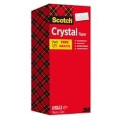 Cinta adhesiva 3M 7100026961 SCOTCH Cristal rollo 33x19 8 unidades 600 61933R8