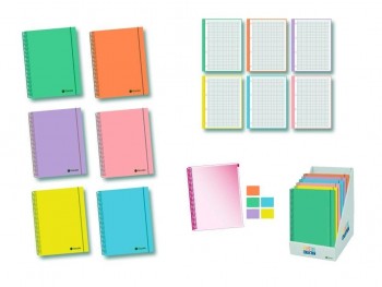 CUADERNO PASTEL SOFT A5, 120H. 90 GRS. MICROPERF. 327709