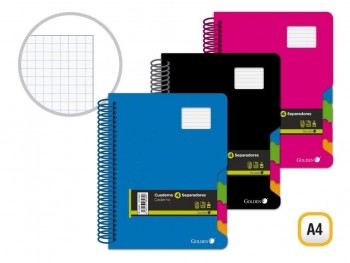 GOLDEN CUADERNO T.P. A4 160 H.90 GRS 4 SEP. CUA 328480