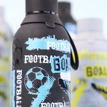 Botella Térmica con altavoz 600 ml Black Football BTA60126 Lovely