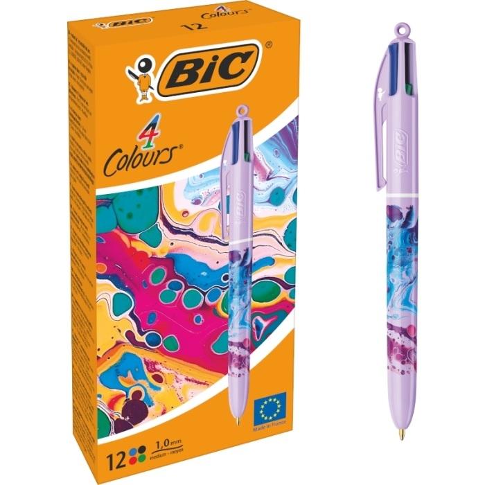 Boligrafo Bic 4 Colores Hydro C/12 5182061