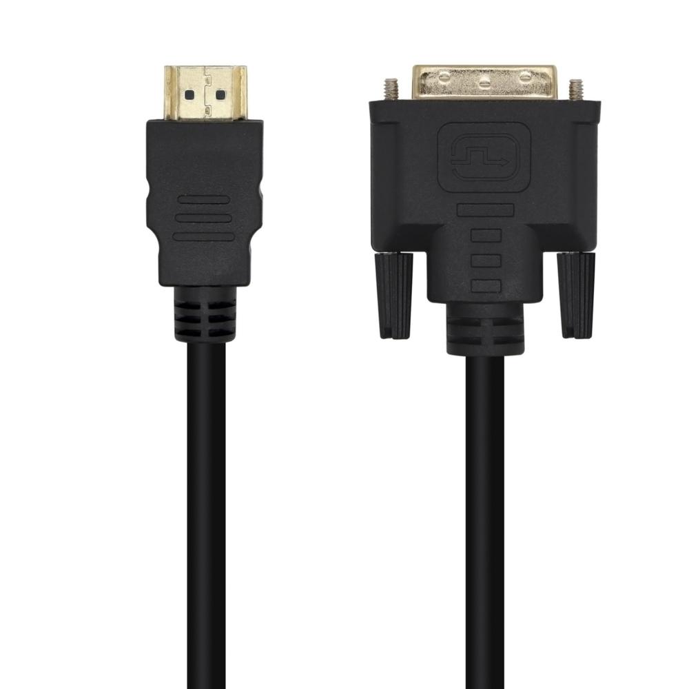 Cable Adaptador AISENS A117-0090   DVI 18+1 Macho a HDMI Macho (1,8 m, Negro)