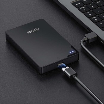 Caja Externa AISENS ASE-2520B   2.5" SATA a USB 3.0 (Sin Herramientas, Negra)
