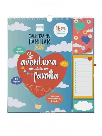 Calendario Finocam 2024-2025 16 meses Plus Familiar 540220125