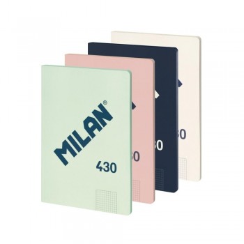 Libreta Milan 57243G48X4 A4 48 hojas 95 gramos 5x5 P/4 surtido serie 1918