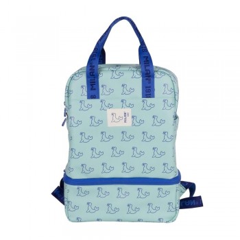 Mochila infantil con compartimento isotérmico 33cm., colección 460 since 1918, verde 6247Z460GR Milan