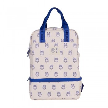 Mochila infantil con compartimento isotérmico 33cm., colección 460 since 1918, beige 6247Z460BG Milan