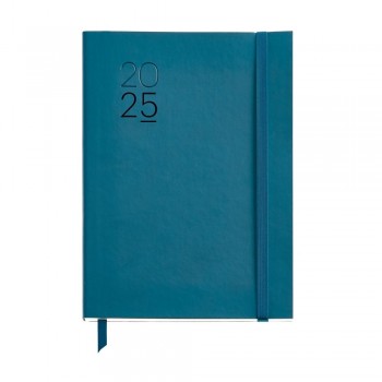 Agenda Miquelrius Anual 2025 155x213 Dia pagina Plus Flexible Luxor Azul MR22255