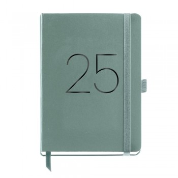 Agenda Miquelrius Anual 2025 155x213 Dia pagina Plus Chester Verde MR22257