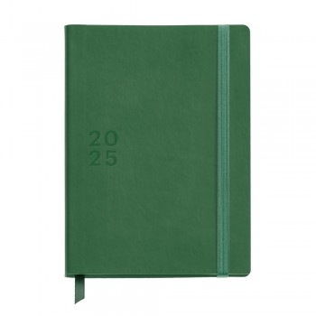 Agenda Miquelrius Anual 2025 155x213 Dia pagina Plus Back to basics Verde MR34268