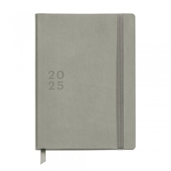 Agenda Miquelrius Anual 2025 155x213 Dia pagina Plus Back to basics Gris MR34270