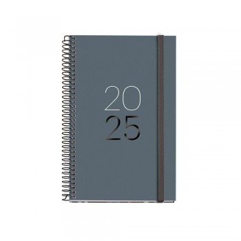 Agenda Miquelrius Anual 2025 117x182 Semana vista Activa Espiral Calm Grafito MR38251