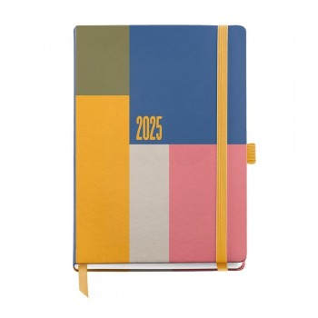 Agenda Miquelrius Anual 2025 122x168 Semana vista Journal Natura Color Block MR33082