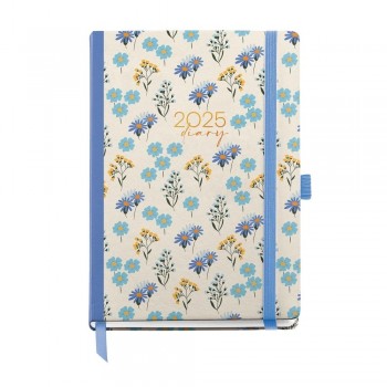 Agenda Miquelrius Anual 2025 122x168 Semana vista Journal Natura Daisies MR33083