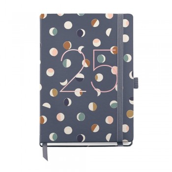 Agenda Miquelrius Anual 2025 122x168 Dia pagina Journal Natura Moonlight MR33080