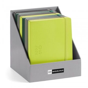 Expositor agendas anuales Miquelrius 2025 MR34798 Back to Basics 155x213 Dia pagina 7 unidades