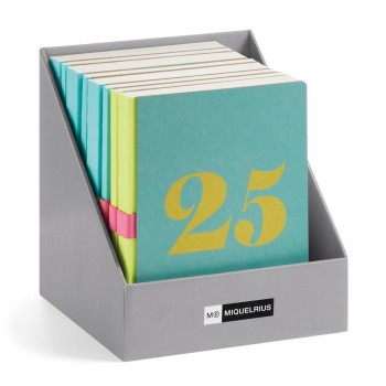 Expositor agendas anuales Miquelrius 2025 MR34799 Back to Basics Kraft 155x213 8 unidades