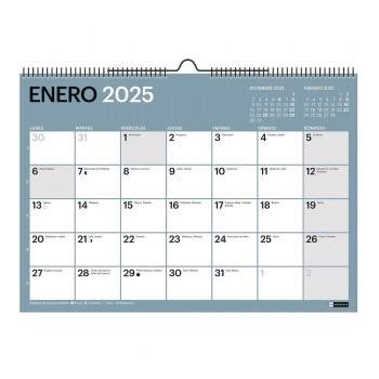 Calendario anual Miquelrius 2025 MR28233 Pared para escribir A4 296x210 Chromat