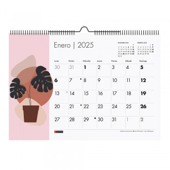 Calendario anual Miquelrius 2025 MR28269 Pared para escribir A3 420x296 Casas Paisajes