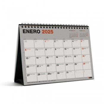 Calendario anual Miquelrius 2025 MR28257 Mesa Para escribir A5 210x149 Recycled