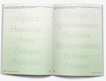 Cuaderno Rubio Caligrafia creativa y Lettering Viajando por el mundo LETT VIAJANDO