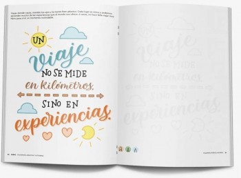 Cuaderno Rubio Caligrafia creativa y Lettering Viajando por el mundo LETT VIAJANDO