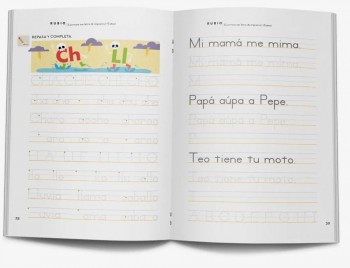 Cuaderno Rubio Escritura letra de imprenta 5 años CIMP5