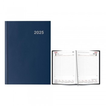 Agenda anual 2025 Ingraf Dia Pagina Paris azul marino 355413 15x21 (No devolucion)