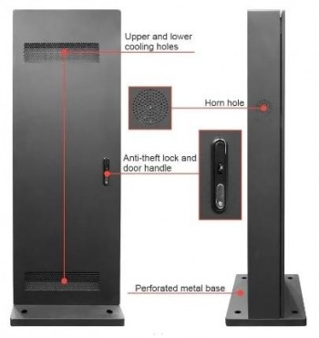 Totem exterior LCD fijo Yosan 1 cara