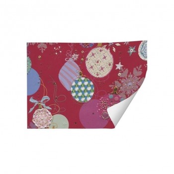 PAPEL NAVIDAD TURNOWSKY ROJO BOLAS  ARGUVAL 43417