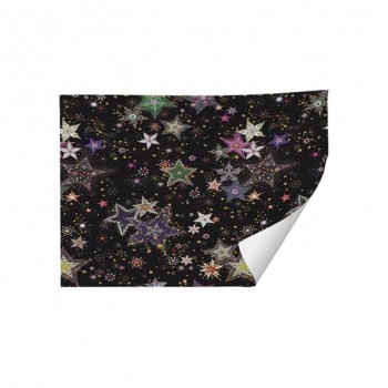 PAPEL NAVIDAD TURNOWSKY NEGRO ESTRELLAS  ARGUVAL 44730