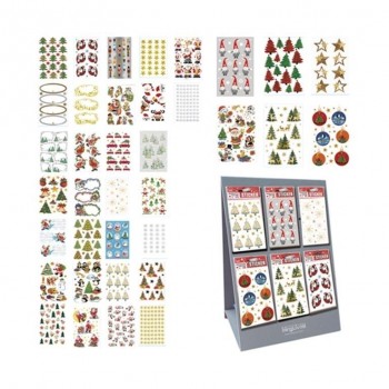 EXPOSITOR 180 BLISTERS STICKERS BSB NAVIDAD ARGUVAL 41437