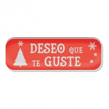 R.250 ETIQUETAS ROJAS -DESEO QUE TE GUSTE-NAVIDAD ARGUVAL 41242