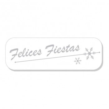 R.250 ETIQUETAS BLANCAS -FELICES FIESTAS-  ARGUVAL 40001