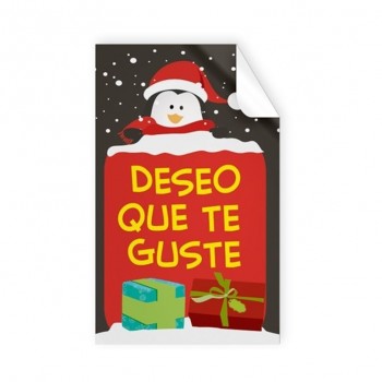 *R.250 ETIQUETAS NAVIDAD -DESEO QUE TE GUSTE- /139 ARGUVAL 39999